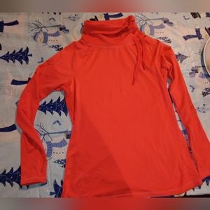 Layer 8 performance cowl neck top